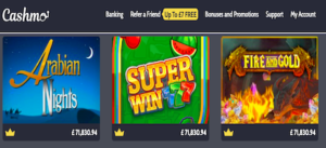 cashmo casino top games