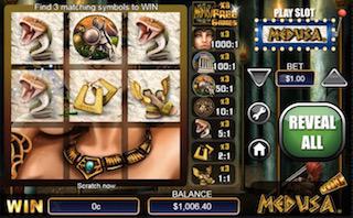 Medusa Free Online Casino Scratch Card